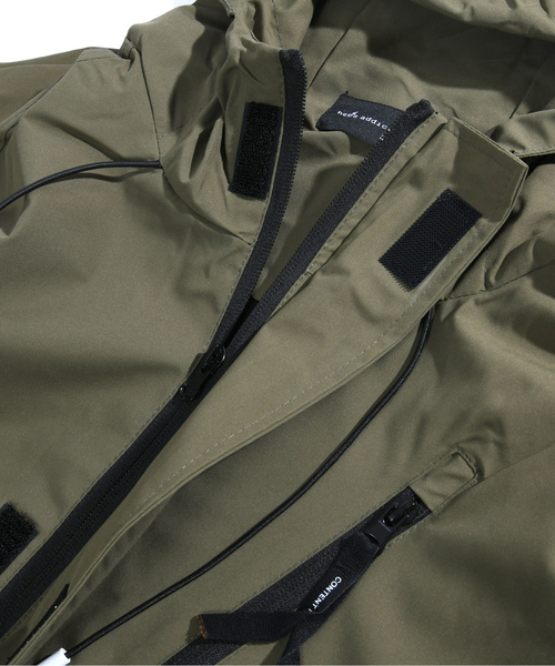「neos」 マウンテンパーカー LARGE ブラック メンズ
