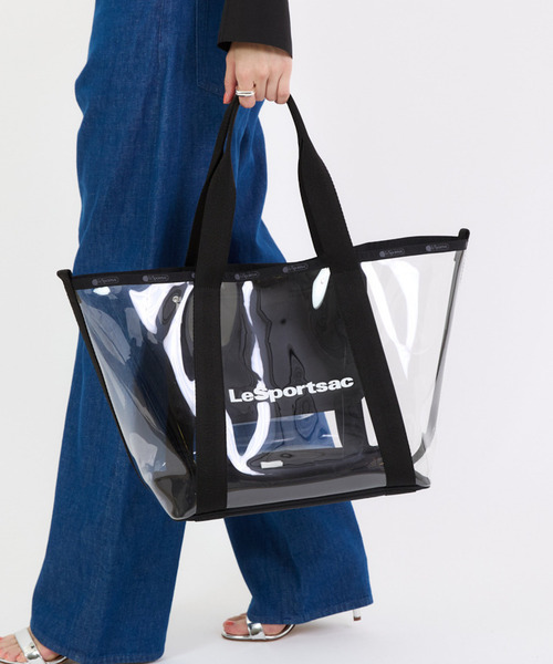 LeSportsac トートバッグ CLEAR E/W TOTE クリアオニキス