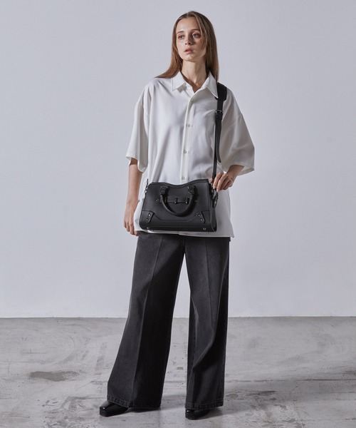 clel ミニボストン 2way ショルダー/ハンド バッグ CLEL ハンドバッグ 「CLEL」Mini Boston 2way Shoulder/Hand Bag