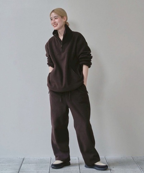 TODAYFUL トレーナー スウェット Halfzip Fleece Pullover レディース
