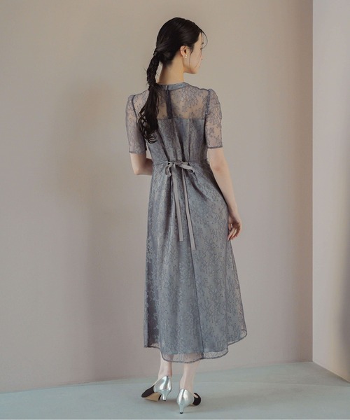 kaene（カエン） ドレス マオカラーレースドレス「結婚式 二次会