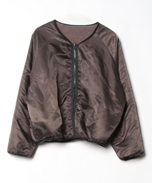 「titivate」 ジップアップブルゾン M ブラウン レディース_画像3