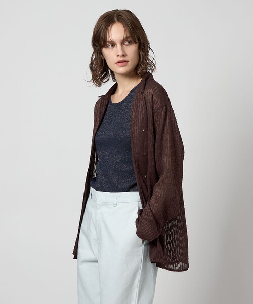 ブラウス シャツ 「Steven Alan」シフォン ジャガード シャツ レディース STEVEN ALAN ブラウス シャツ 「Steven Alan」シフォン