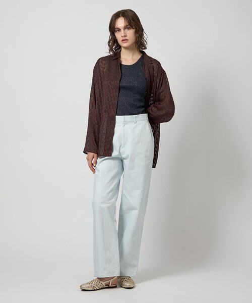 ブラウス シャツ 「Steven Alan」シフォン ジャガード シャツ レディース STEVEN ALAN ブラウス シャツ 「Steven Alan」シフォン