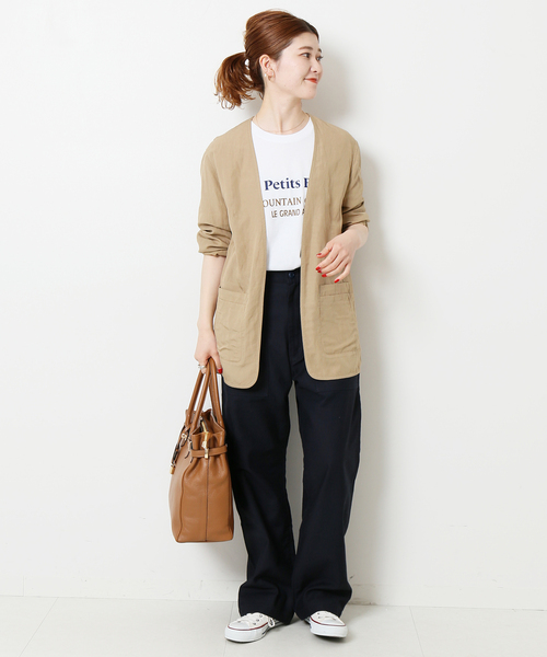 「Spick & Span」 ノーカラージャケット 36 ブラック レディース