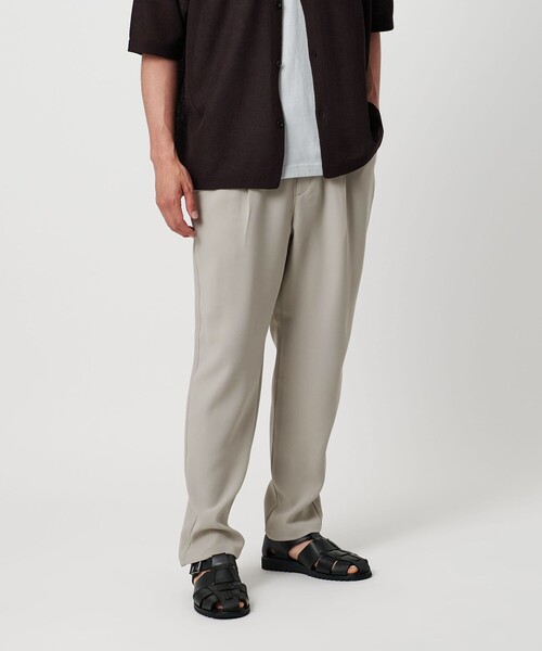 UNITED ARROWS  1プリーツ イージースリムテーパード パンツ BEAUTY&YOUTH UNITED ARROWS｜ソアロン 1プリーツ イージー