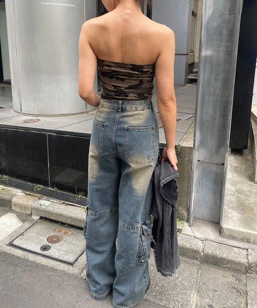 Roger&Raw tシャツ 迷彩柄チューブトップ レディース : ZOZOTOWN