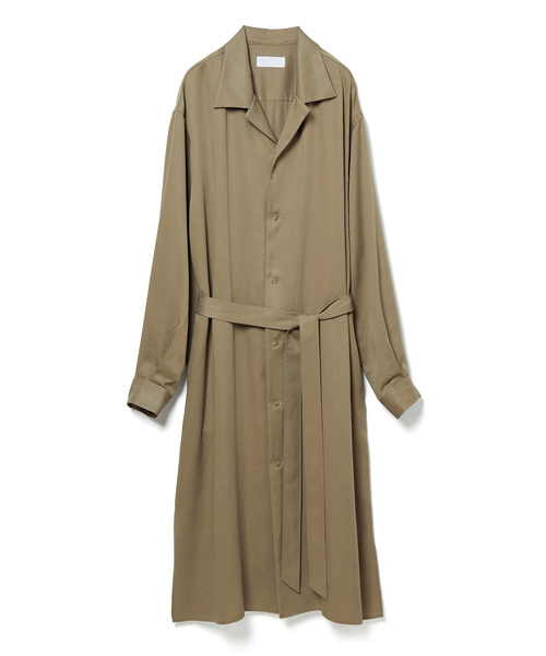 ブラウス シャツ 「ilk」 open collar long shirt レディース
