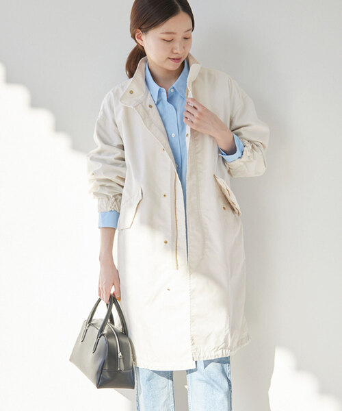 「IENA」 モッズコート 38 ベージュ レディース_画像2