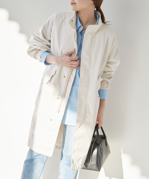 「IENA」 モッズコート 38 ベージュ レディース_画像6