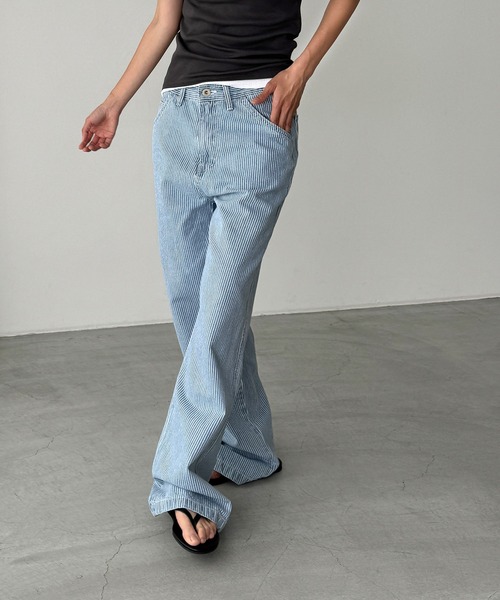「CANAL JEAN」 チノパンツ SMALL ブルー レディース