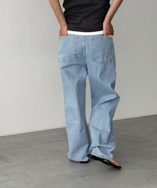 「CANAL JEAN」 チノパンツ SMALL ブルー レディース
