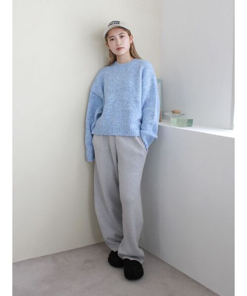 ◇MIMIN◇ Comfy ニットパンツ (4色) リブ イン コンフォート もちもちニットでリラックス感パジャマ