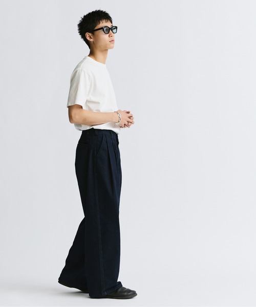 「THE BOLDMAN」 加工デニムパンツ MEDIUM ブラウン メンズ
