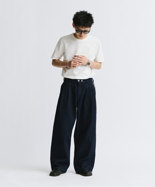 「THE BOLDMAN」 加工デニムパンツ MEDIUM ブラウン メンズ
