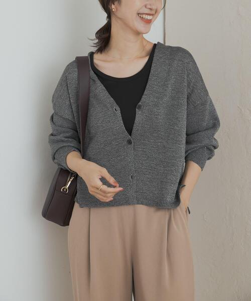 URBAN RESEARCH DOORS ブラウン カーディガン 長袖 URBAN RESEARCH DOORS（アーバンリサーチドアーズ）の