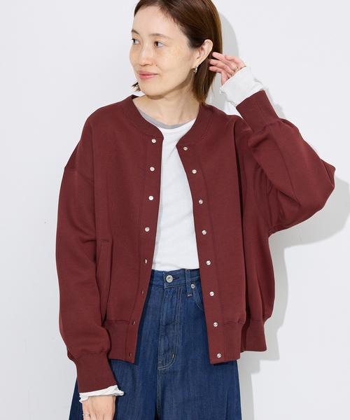 SLOBE IENA カーディガン ダンボールクルーネックカーディガン