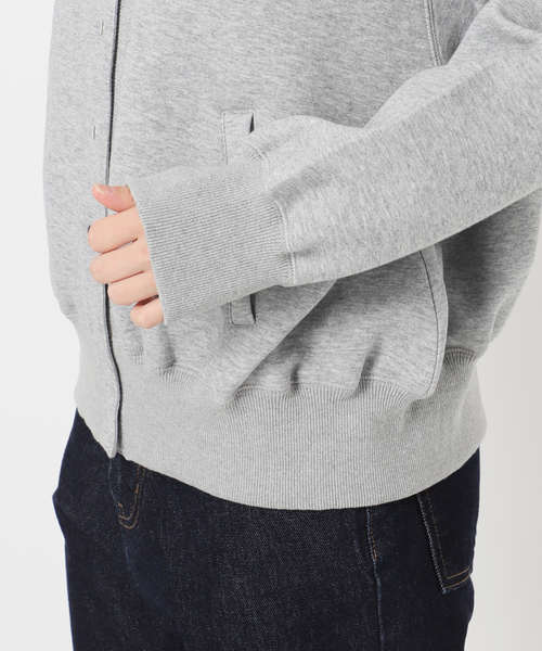 SLOBE IENA ダンボールクルーネックカーディガン グレーA 新品 SLOBE IENA（スローブイエナ） カーディガン ダンボールクルーネック