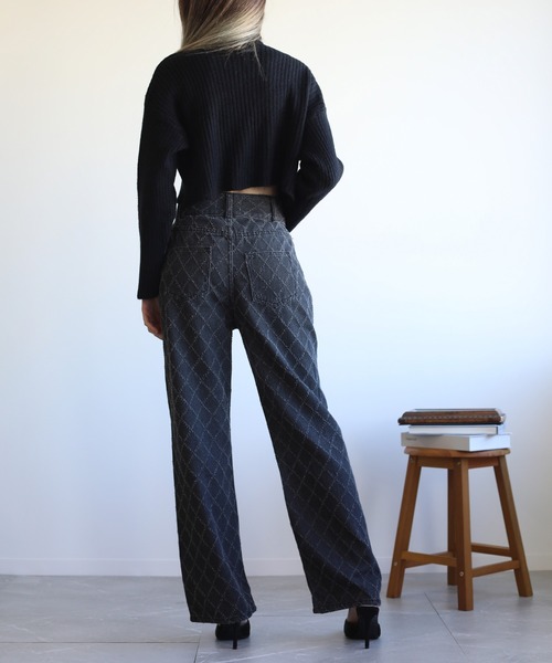 「Jasmine Grandiflorum」 デニムパンツ MEDIUM ブルー レディース