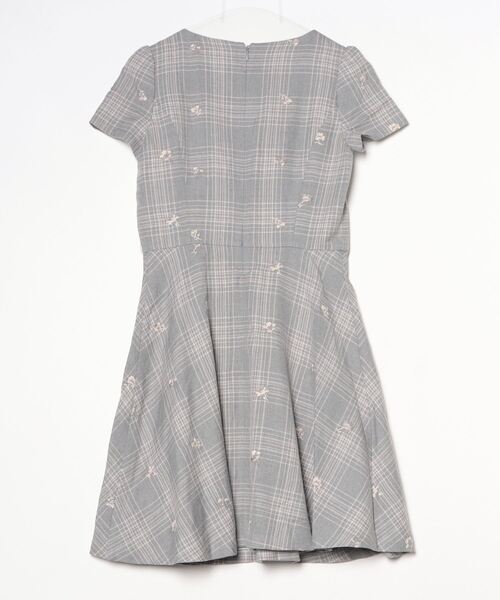 「LAISSE PASSE」 半袖ワンピース 36 グレー レディース_画像2