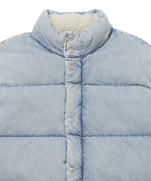 Levi's（リーバイス） ダウンジャケット S ブルー メンズ : ZOZOTOWN