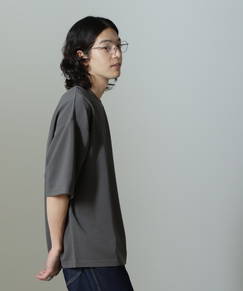 「NANO universe」 半袖Tシャツ M グレー メンズ_画像4