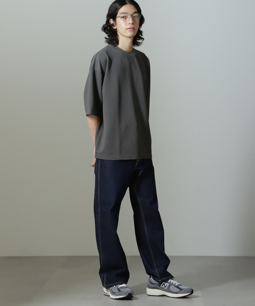 「NANO universe」 半袖Tシャツ M グレー メンズ_画像8