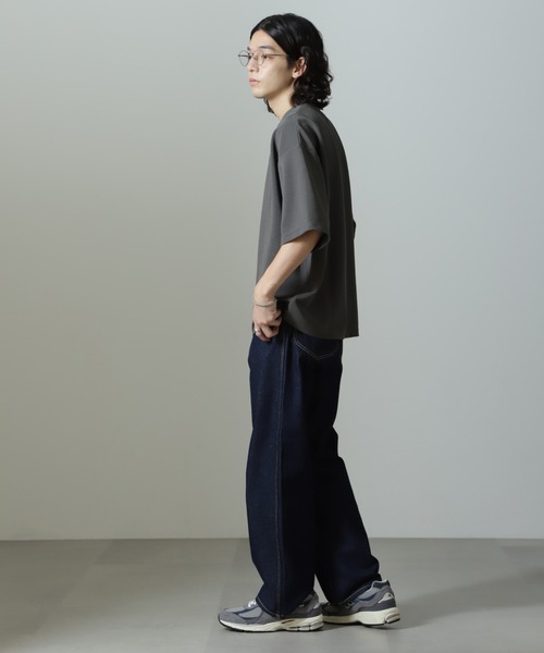 「NANO universe」 半袖Tシャツ M グレー メンズ_画像9