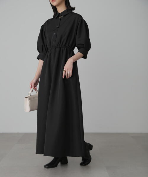 「FREE'S MART」 半袖ワンピース MEDIUM ベージュ レディース_画像3