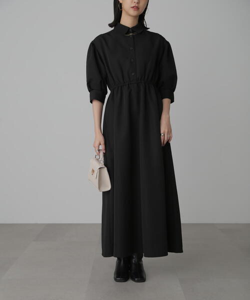 「FREE'S MART」 半袖ワンピース MEDIUM ベージュ レディース_画像9