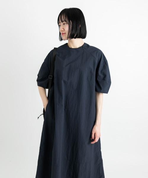 「EKAL」 半袖ワンピース ONE グレー レディース_画像9