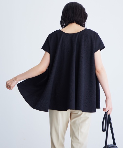 「for/c」 半袖ブラウス M ブラック レディース_画像8