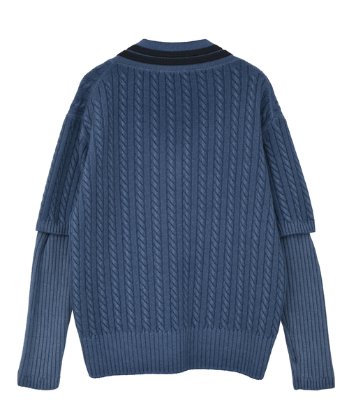 CURRENTAGE ニット セーター 「CURRENTAGE/カレンテージ」Tilden knit