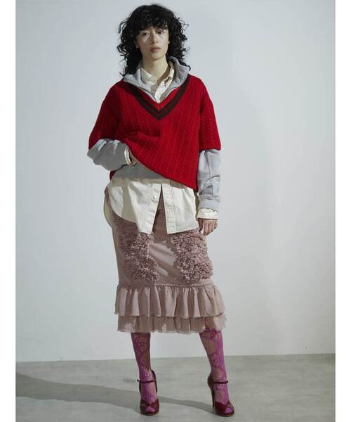 CURRENTAGE ニット セーター 「CURRENTAGE/カレンテージ」Tilden knit