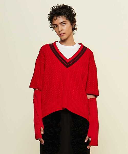 カレンテージ  ニット CURRENTAGE ニット セーター 「CURRENTAGE/カレンテージ」Tilden knit