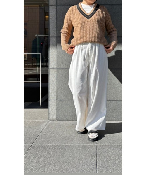 CURRENTAGE ニット セーター 「CURRENTAGE/カレンテージ」Tilden knit