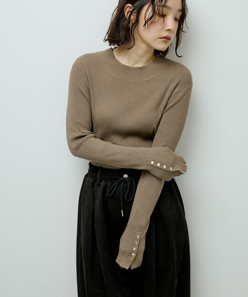 【LIME】<LOEFF>スパーク ニット プルオーバー 畦編みハイネックニットプルオーバー LE SOUK HOLIDAY｜クロスプラス