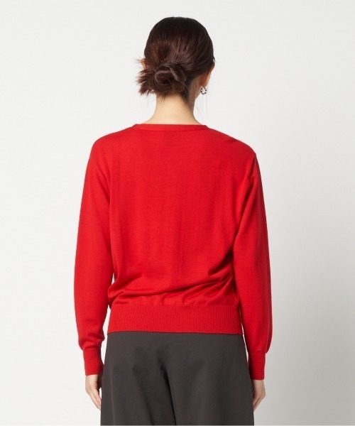 【オシャレ☆Letroyes】赤　ニット　セーター　サイズL Letroyes（ルトロワ） ニット セーター THOMAS (CREW NECK) レディース