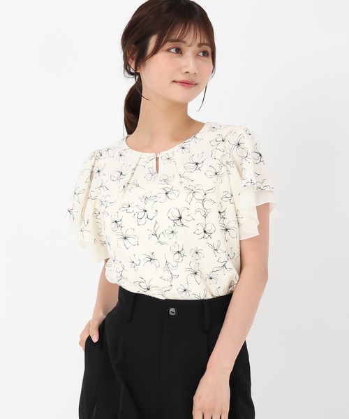 「MISCH MASCH」 ノースリーブブラウス フリ- ホワイト レディース_画像4
