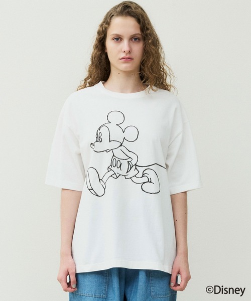 MICKEY MOUSE（ミッキーマウス） tシャツ MICKEY MOUSE / Embroidery T