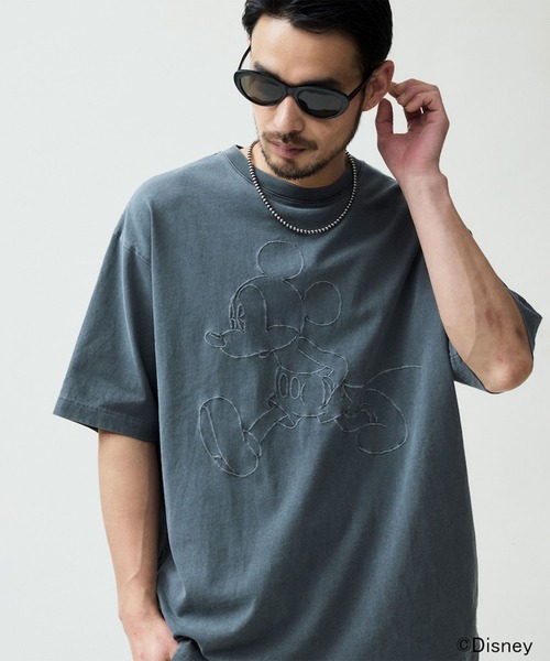 MICKEY MOUSE（ミッキーマウス） tシャツ MICKEY MOUSE / Embroidery T