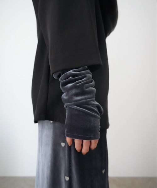 et.UNiVER アームカバー velor arm warmers レディース : ZOZOTOWN