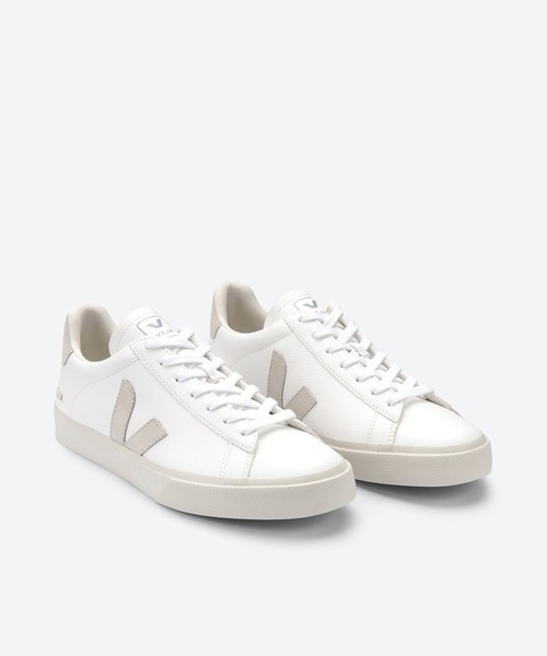 「VEJA」 ローカットスニーカー 39 ホワイト×ライトグレー レディース_画像7