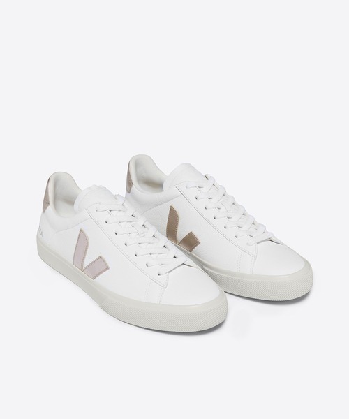 「VEJA」 ローカットスニーカー 39 ホワイト×ライトグレー レディース_画像8