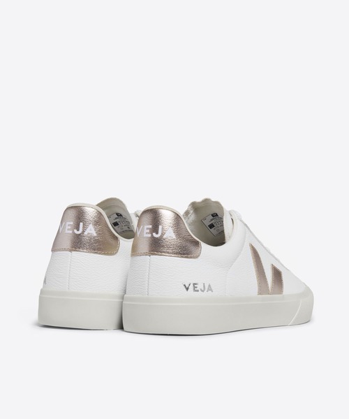 「VEJA」 ローカットスニーカー 39 ホワイト×ライトグレー レディース_画像9