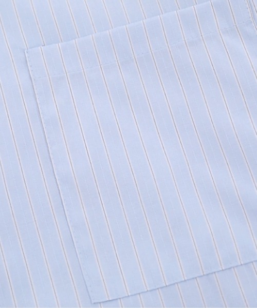 U：UME（ユーム） シャツ Check Stitching Stripe Shirt メンズ