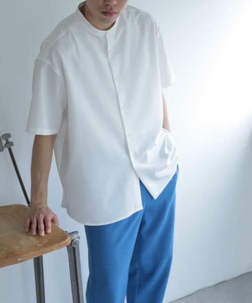 「SENSE OF PLACE by URBAN RESEARCH」 半袖シャツ MEDIUM ブルー メンズ_画像5