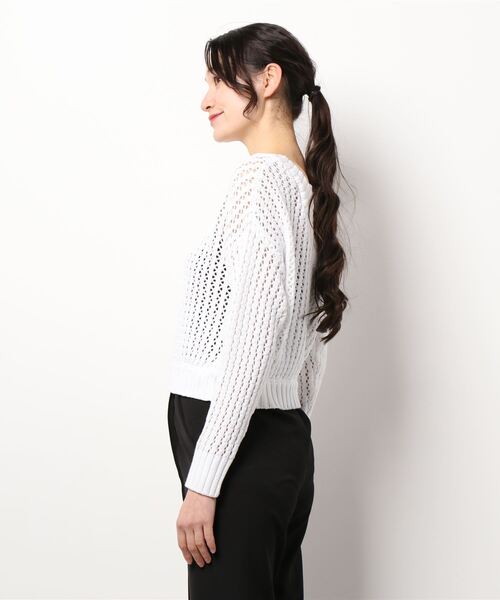 「PINKY&DIANNE」 長袖ニット 38 ホワイト レディース_画像2