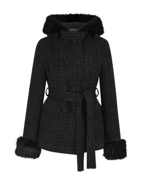 ANDWANG ダウンコート ダウンジャケット Twinkle Button Tweed Coat