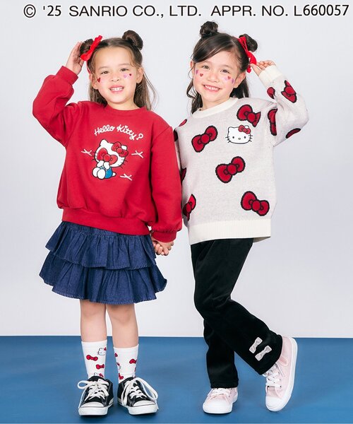 sanrio（サンリオ） ニット セーター 「ハローキティ」リボンジャ